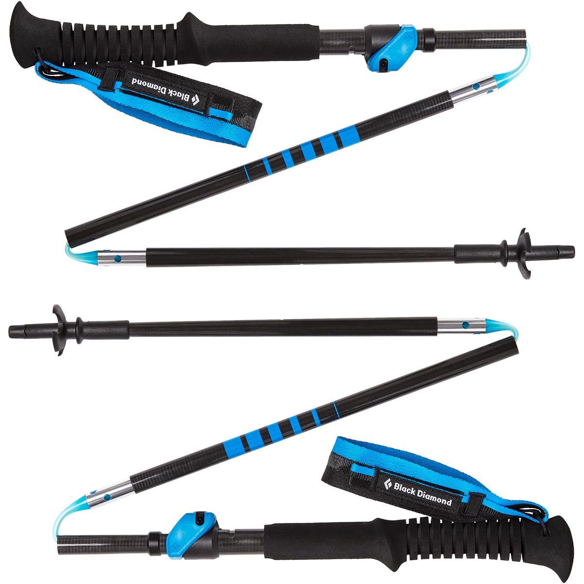 Black Diamond DISTANCE CARBON FLZ Z-POLES, Verstellbare und extrem